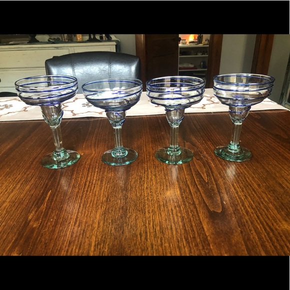 Vintage Other - Set of glass Margarita cups